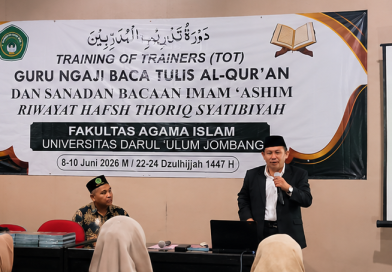 Fakultas Agama Islam UNDAR Jombang Gelar TOT Guru Ngaji Baca Tulis Al-Qur’an dan Sanad Bacaan Imam ‘Ashim